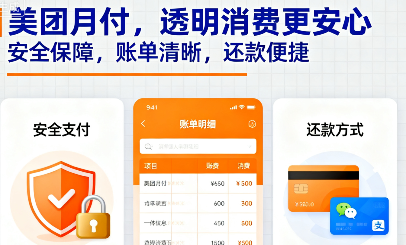 美团月付额度取现后如何还款？